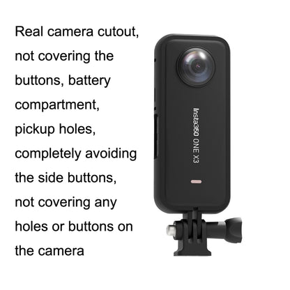 For Insta360 X3 A516 Panoramic Sports Camera Plastic Protection Border - Mount & Holder by buy2fix | Online Shopping UK | buy2fix