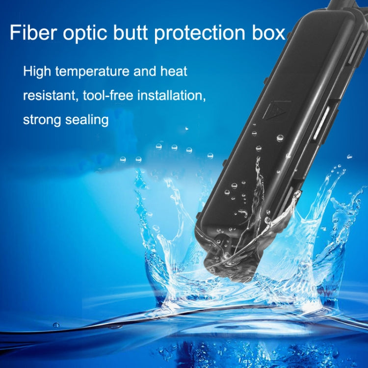 P-1101-5 5pcs SC Type Optical Fiber Waterproof Protective Box Leather Light Cable Continuation Box by buy2fix