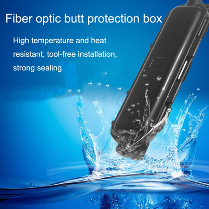 P-1101-5 5pcs SC Type Optical Fiber Waterproof Protective Box Leather Light Cable Continuation Box by buy2fix