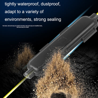 P-1101-5 5pcs SC Type Optical Fiber Waterproof Protective Box Leather Light Cable Continuation Box by buy2fix