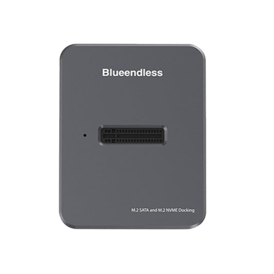 Blueendless SD03 M.2 SATA/NVME Dual Protocol Solid-State Hard Disk Base(Gray) - HDD Enclosure by Blueendless | Online Shopping UK | buy2fix