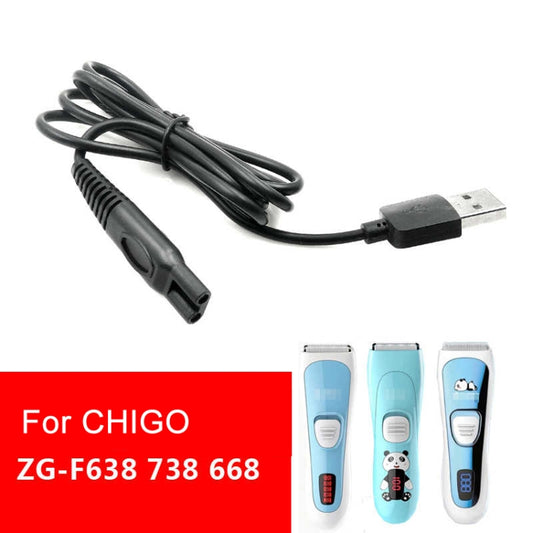 6pcs Haircut Clippers USB 5V Charging Cable For CHIGO F638 F668 F738 - Haircutting Scissors Parts by buy2fix | Online Shopping UK | buy2fix