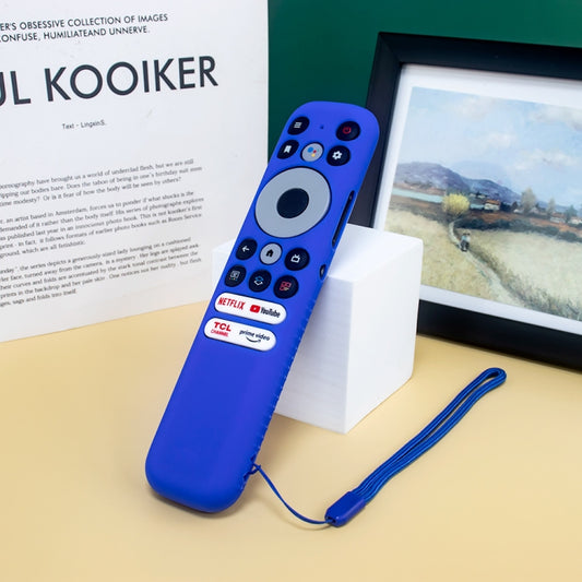 For TCL RC902N FMR1 Y47 TV Remote Control Anti-Drop Silicone Case(Blue) by buy2fix