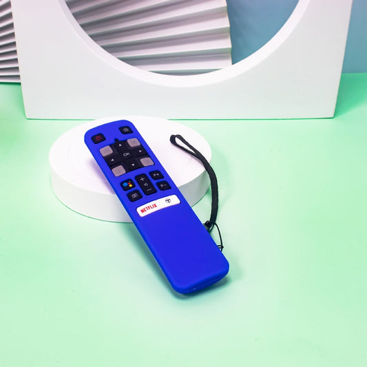 For TCL RC802V FMR1 FNR1 Y40 TV Remote Control Anti-Drop Silicone Protective Case(Blue) by buy2fix