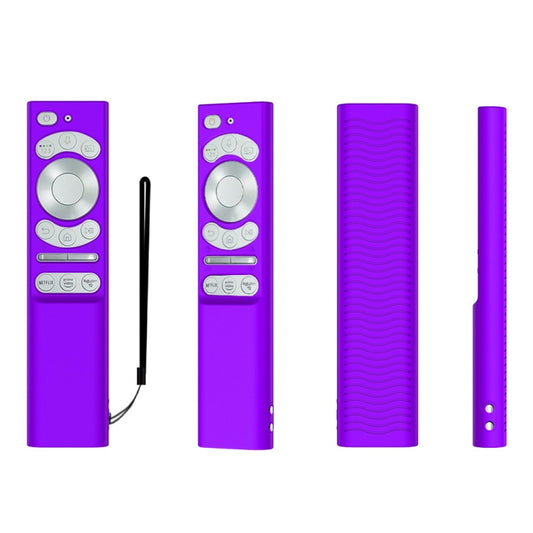 For Samsung Smartone3 TM1990C BN59-01357 Y34 Remote Control Silicone Cover(Purple) - Remote Control Covers by buy2fix | Online Shopping UK | buy2fix