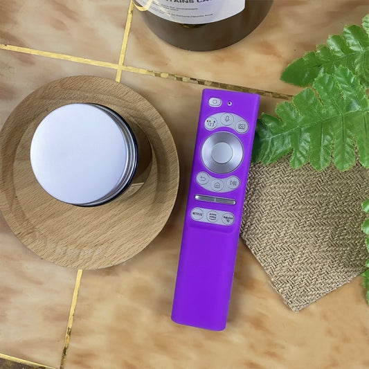 For Samsung Smartone3 TM1990C BN59-01357 Y34 Remote Control Silicone Cover(Purple) by buy2fix