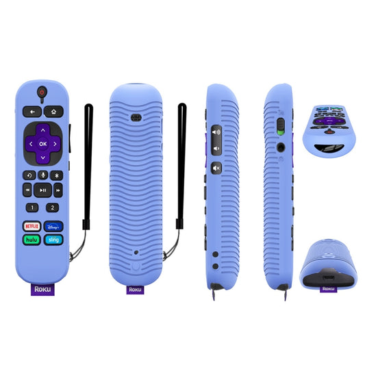 For TCL Roku Voice Remote Pro Y30 Remote Control Shockproof Silicone Protective Case(Luminous Blue) - Remote Control Covers by buy2fix | Online Shopping UK | buy2fix