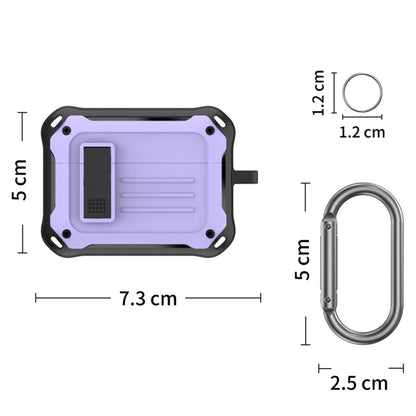 For Sony LinkBuds S (WFLS900N/B) D8 Waterproof and Anti-drop Bluetooth Earphone Case(Purple) - Sony Earphone Case by buy2fix | Online Shopping UK | buy2fix