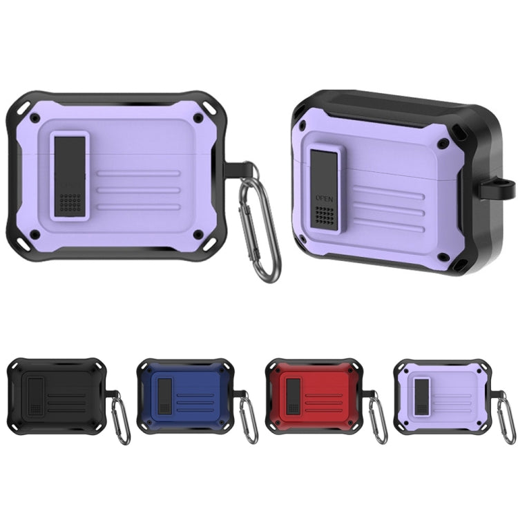 For Sony LinkBuds S (WFLS900N/B) D8 Waterproof and Anti-drop Bluetooth Earphone Case(Purple) - Sony Earphone Case by buy2fix | Online Shopping UK | buy2fix