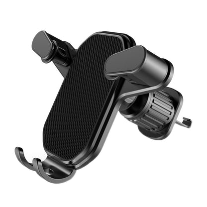 Car Air Outlet Upside-down Hook Strong Mobile Phone Holder(Cool Black) - Universal Car Holders by buy2fix | Online Shopping UK | buy2fix