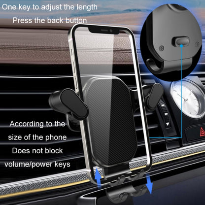 Car Air Outlet Upside-down Hook Strong Mobile Phone Holder(Cool Black) - Universal Car Holders by buy2fix | Online Shopping UK | buy2fix