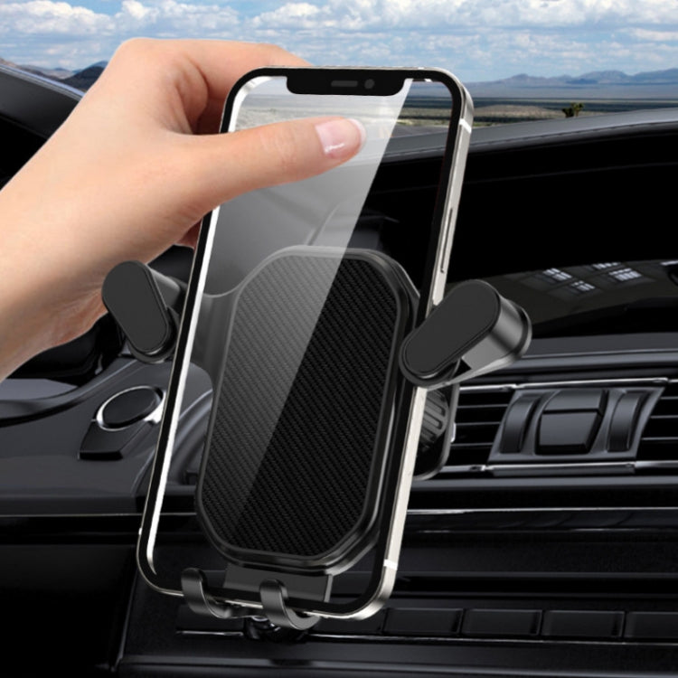 Car Air Outlet Upside-down Hook Strong Mobile Phone Holder(Cool Black) - Universal Car Holders by buy2fix | Online Shopping UK | buy2fix