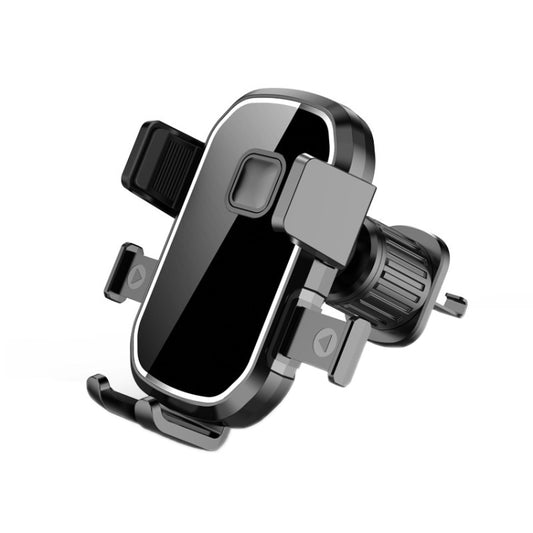 Car Air Outlet Hook Firmly Navigation Mobile Phone Holder(Mirror Black) - Universal Car Holders by buy2fix | Online Shopping UK | buy2fix