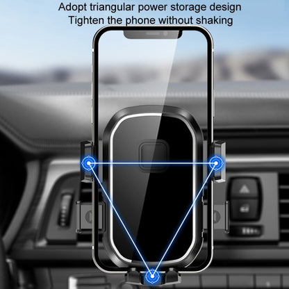 Car Air Outlet Hook Firmly Navigation Mobile Phone Holder(Mirror Black) - Universal Car Holders by buy2fix | Online Shopping UK | buy2fix