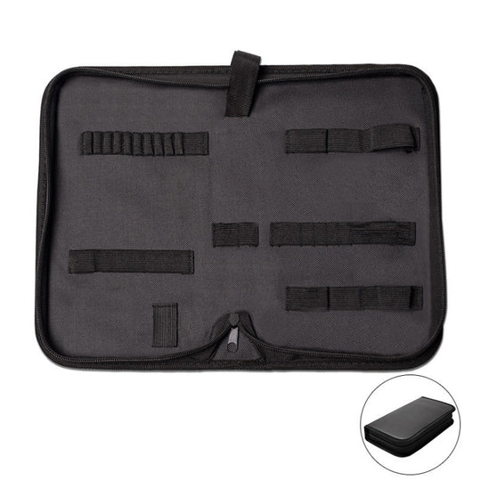 Zipper Storage Package Portable Multi-Function Tool Storage Bag, Style: E Leather+Canvas