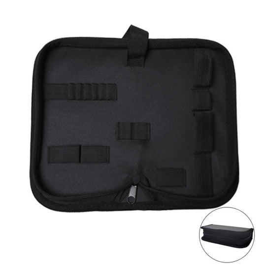 Zipper Storage Package Portable Multi-Function Tool Storage Bag, Style: F Leather+Canvas