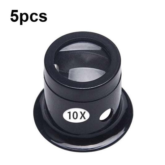 5pcs Eyepiece Magnifier Glass Lens Eyepiece Type Repair Magnifier, Times: 10X - Glasses Style by buy2fix | Online Shopping UK | buy2fix