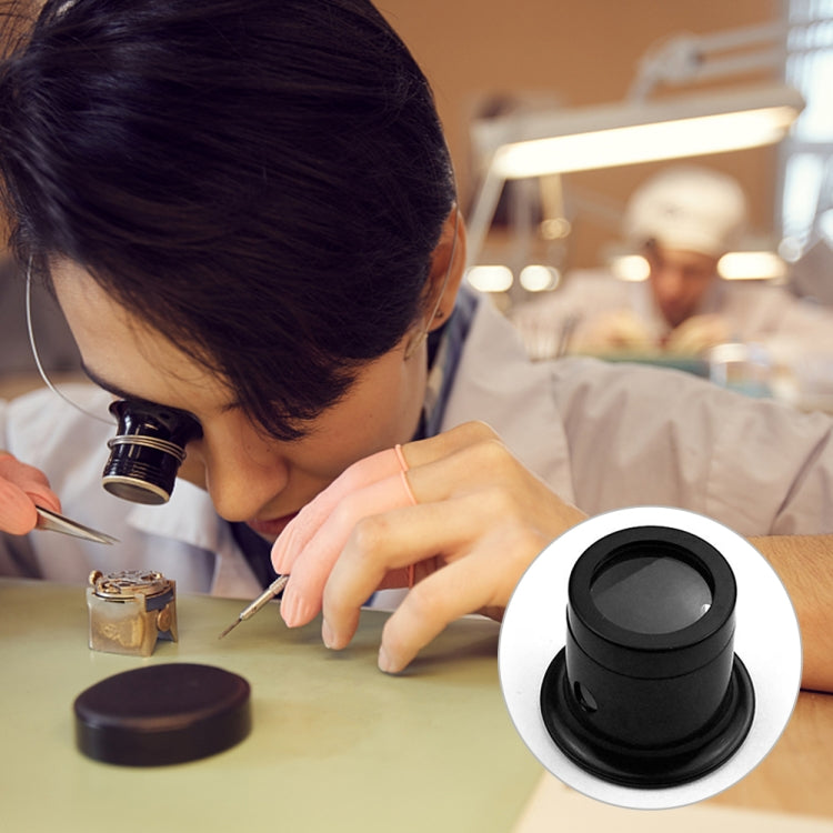 5pcs Eyepiece Magnifier Glass Lens Eyepiece Type Repair Magnifier, Times: 20X - Glasses Style by buy2fix | Online Shopping UK | buy2fix
