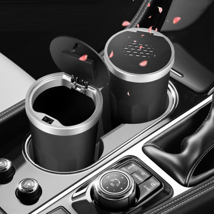 Car Storage Tube Cup Holder Miscellaneous Trash Can With Aroma Diffuser(Cyan-blue) - Stowing Tidying by buy2fix | Online Shopping UK | buy2fix