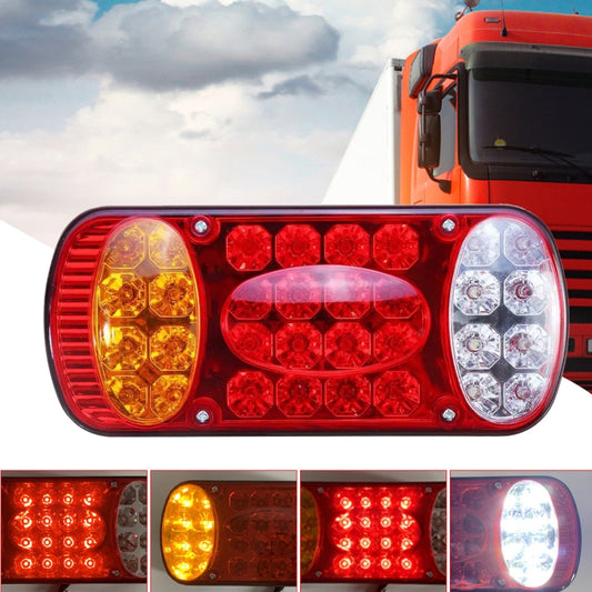 MK-231 12V Trailer Truck Car Straw Hat Lamp Beads Taillights(Red) - Warning Lights by buy2fix | Online Shopping UK | buy2fix