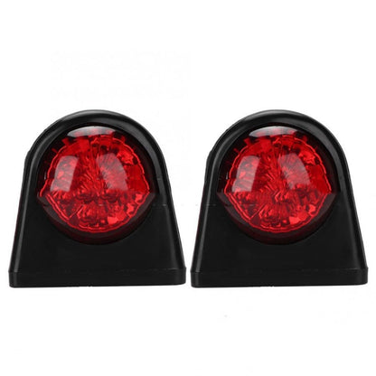 MK-249 10-30V 8LEDs Red And White Truck Round Side Light(Red White) - Running Lights by buy2fix | Online Shopping UK | buy2fix