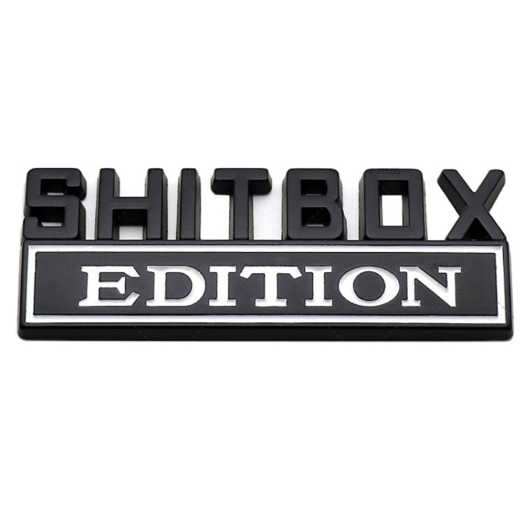 5pcs Car Body Rear Modification Badge Plate Label(Black White) by buy2fix