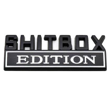 5pcs Car Body Rear Modification Badge Plate Label(Black White) by buy2fix