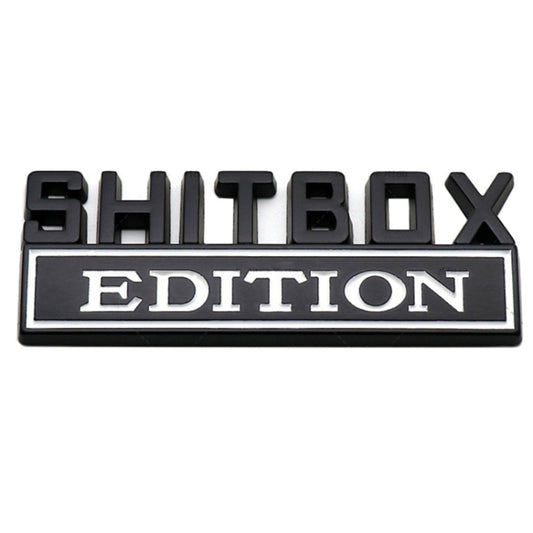 5pcs Car Body Rear Modification Badge Plate Label(Black White) by buy2fix