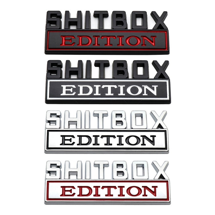 5pcs Car Body Rear Modification Badge Plate Label(Black White) by buy2fix