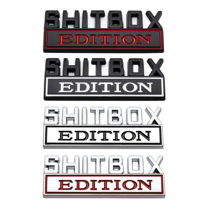 5pcs Car Body Rear Modification Badge Plate Label(Black White) by buy2fix
