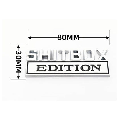 5pcs Car Body Rear Modification Badge Plate Label(Black White) by buy2fix