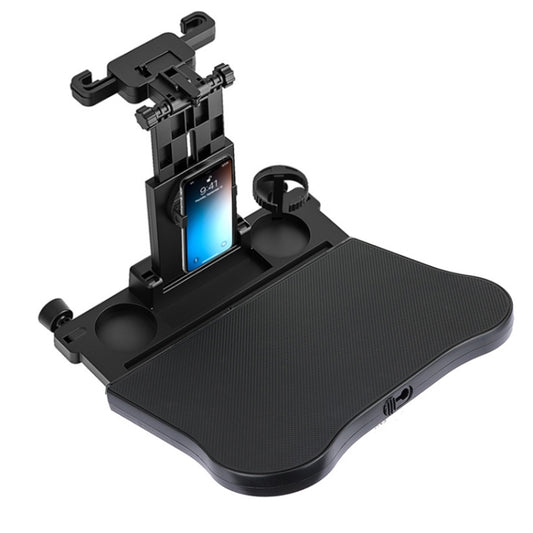 Car Seat Back Multifunctional Adjustable Travel Cup Table Computer Holder(A08 Black+Non-slip Pad) - Stowing Tidying by buy2fix | Online Shopping UK | buy2fix