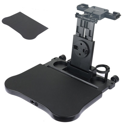 Car Seat Back Multifunctional Adjustable Travel Cup Table Computer Holder(A08 Black+Non-slip Pad) - Stowing Tidying by buy2fix | Online Shopping UK | buy2fix