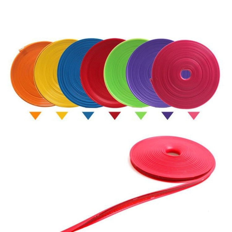 8m/roll Car Wheel General Sticker Modified Protection Sticker Anti-collision Strip(Red) by buy2fix