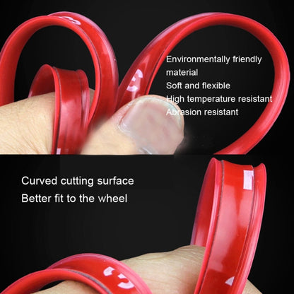 8m/roll Car Wheel General Sticker Modified Protection Sticker Anti-collision Strip(Red) by buy2fix