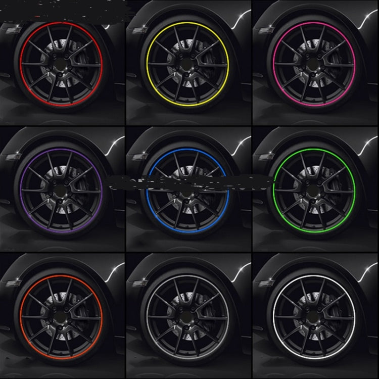 8m/roll Car Wheel General Sticker Modified Protection Sticker Anti-collision Strip(Red) by buy2fix