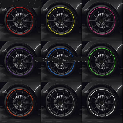 8m/roll Car Wheel General Sticker Modified Protection Sticker Anti-collision Strip(Red) by buy2fix