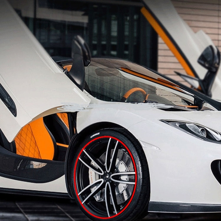 8m/roll Car Wheel General Sticker Modified Protection Sticker Anti-collision Strip(Red) by buy2fix