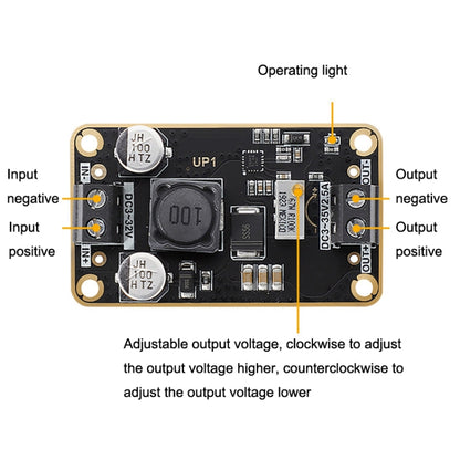 DC-DC Adjustable Step-Down Power Module 3V-32V To 3-36V 72W Stereotype Board(As Show) by buy2fix