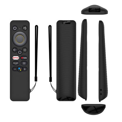 For Realme 32/43 Inch Y41 TV Remote Control All-Inclusive Anti-Drop Silicone Protective Case(Black) - Remote Control Covers by buy2fix | Online Shopping UK | buy2fix