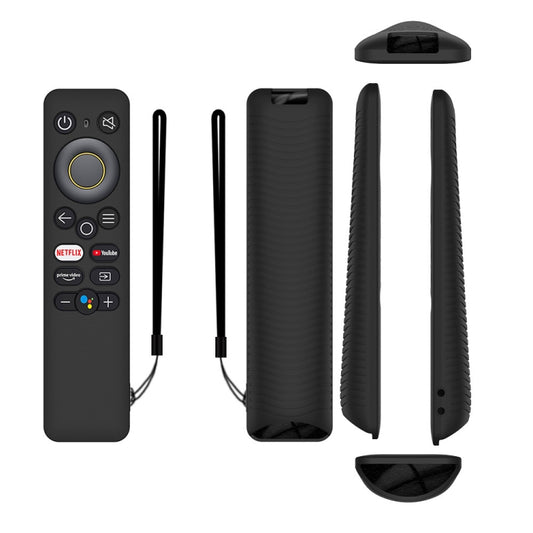 For Realme 32/43 Inch Y41 TV Remote Control All-Inclusive Anti-Drop Silicone Protective Case(Black) - Remote Control Covers by buy2fix | Online Shopping UK | buy2fix