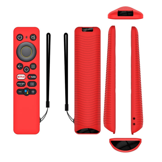 For Realme 32/43 Inch Y41 TV Remote Control All-Inclusive Anti-Drop Silicone Protective Case(Red) - Remote Control Covers by buy2fix | Online Shopping UK | buy2fix