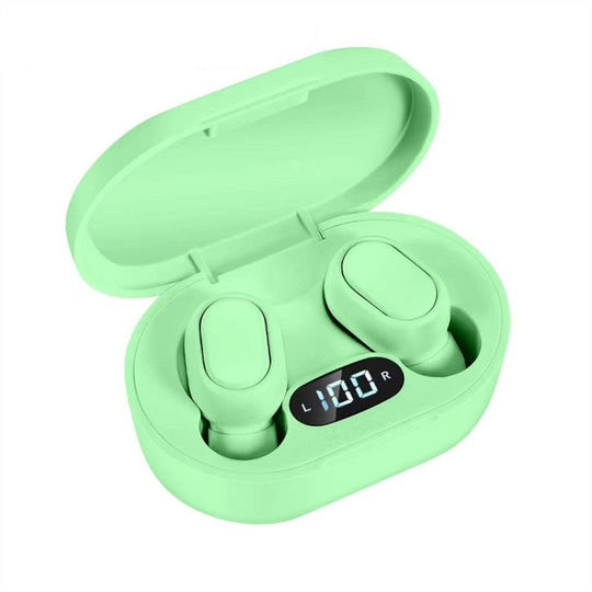 E7s Digital Sports Waterproof TWS Bluetooth 5.0 In-Ear Headphones(Green)