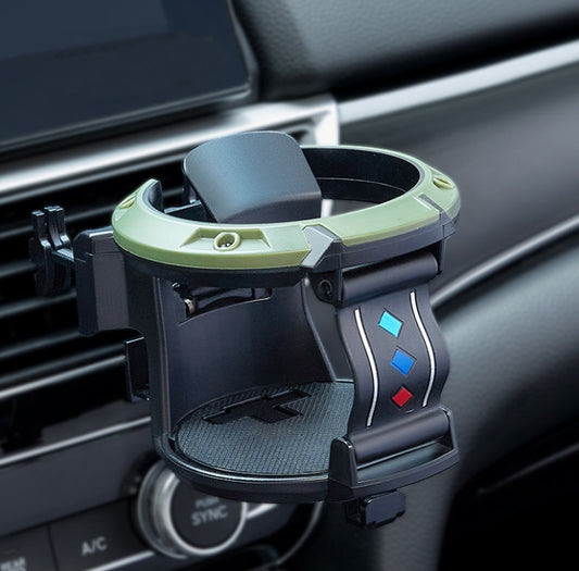 Car Air Conditioner Air Outlet Water Cup Holder Ashtray With Hook(Black Green) - Car Drink Holders by buy2fix | Online Shopping UK | buy2fix