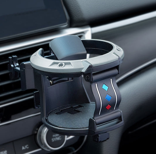 Car Air Conditioner Air Outlet Water Cup Holder Ashtray With Hook(Black Gray) - Car Drink Holders by buy2fix | Online Shopping UK | buy2fix
