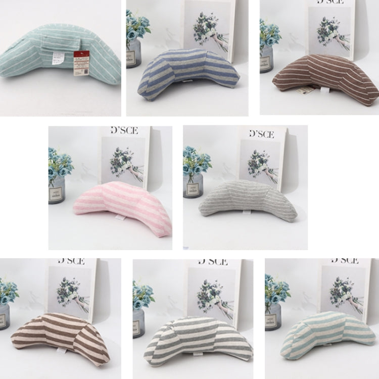 2pcs Children Neck Headrest Comfortable Shoulder Cover Car Neck Guard Pillow(Brown Stripe) - Seat Accessories by buy2fix | Online Shopping UK | buy2fix