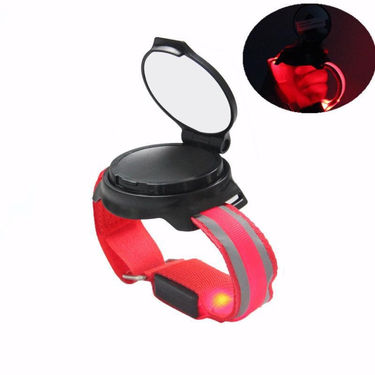 Bicycle 360-degree Rotating Rearview Mirror With Wrist Light by buy2fix