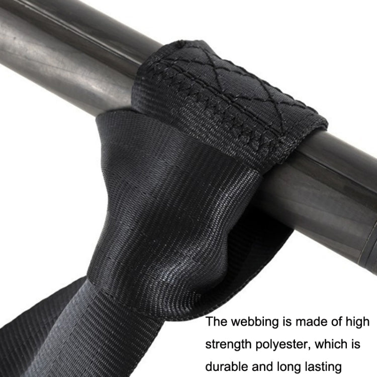 2pcs B7 Free Installation Motorcycle / Stretcher / Electric Wheelchair Seat Belt(Black) - Seat Belts & Padding by buy2fix | Online Shopping UK | buy2fix