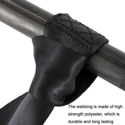 2pcs B7 Free Installation Motorcycle / Stretcher / Electric Wheelchair Seat Belt(Black) - Seat Belts & Padding by buy2fix | Online Shopping UK | buy2fix