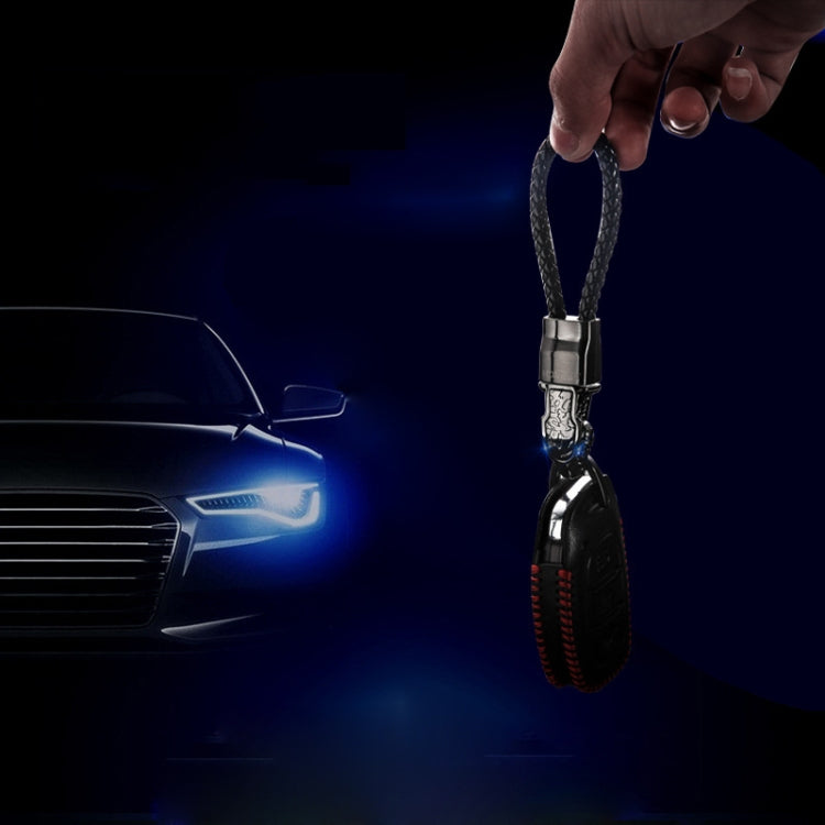 HONEST Diamond Encrusted Car Keychain Leather Cord Leopard Metal Keychain Pendant(Basic Gold) - Key Rings by HONEST | Online Shopping UK | buy2fix